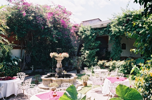 Antigua jardin de l'hôtel Ixlabil